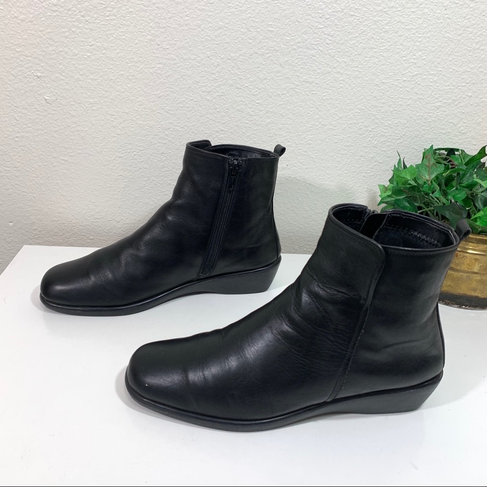 The Flexx Black Leather Boots Ankle Womens Size 8 - Picture 5 of 9